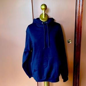 Graphic Black Hoodie Sweatshirt, new never worn. M “Colassal Always Hand Paint”